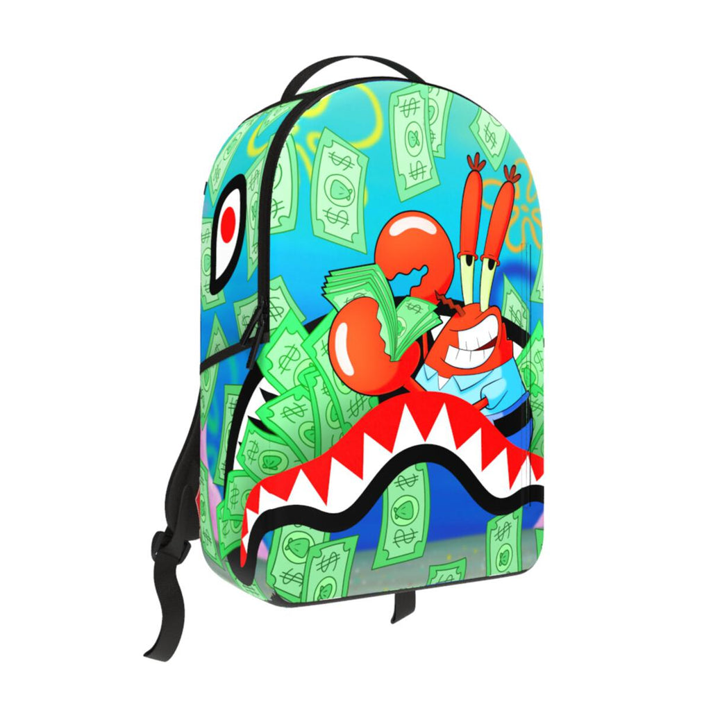 mr krabs nike backpack SPONGEBOB STACK UP A zippered front pocket lets you store your small items Spongebob Sprayground Backpack Mr Krabs