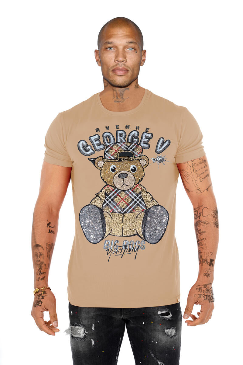 T-Shirt Uomo The Office - Beige (XX-Large) Cotone