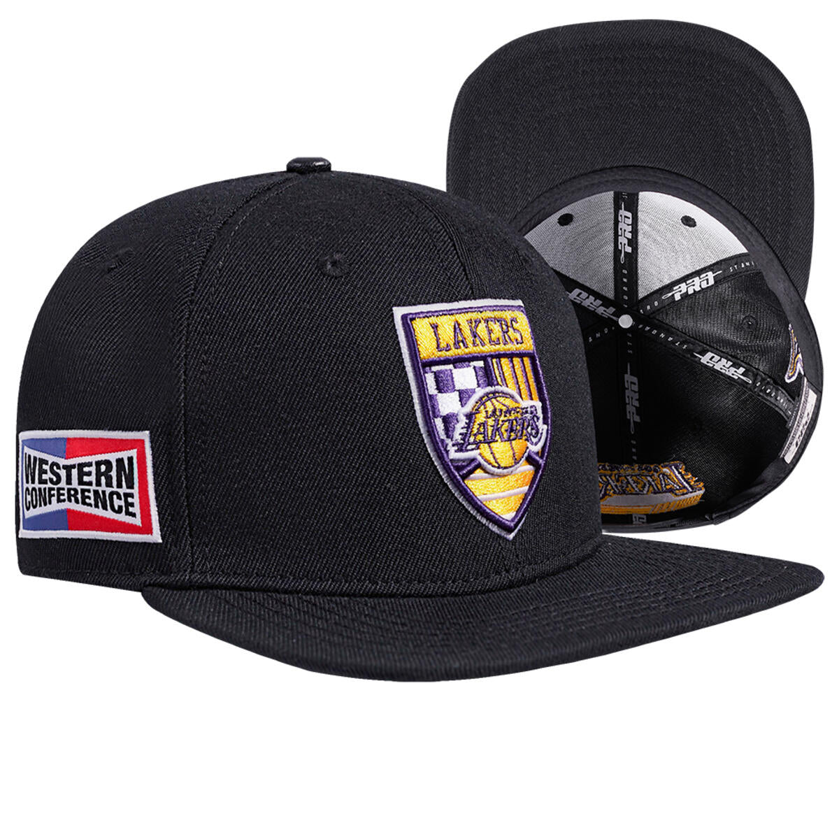 Los Angeles Lakers Fast Lane Snapback Hat - Black