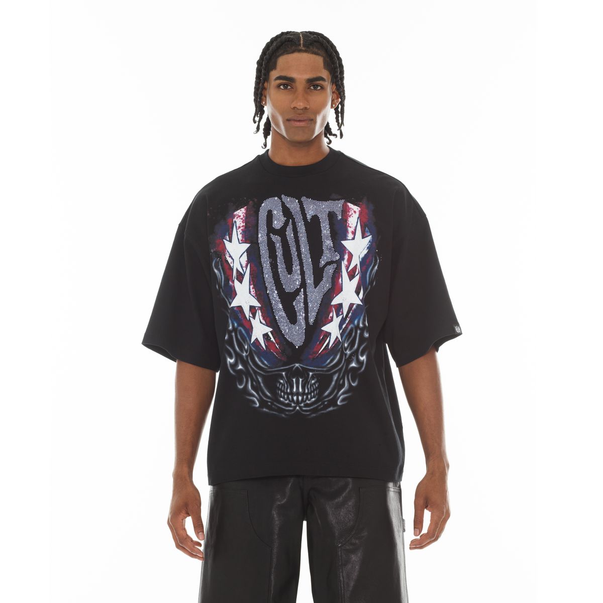 Oversized Short Sleeve Crew Neck Tee 