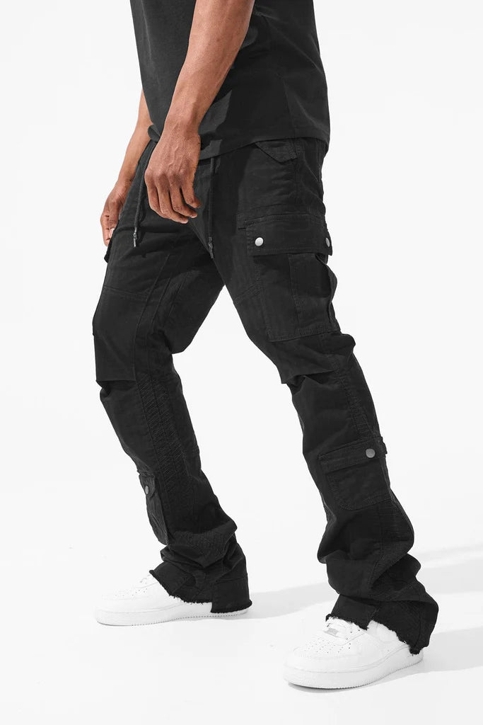 Jordan Craig-Martin Stacked - Aviation Cargo Pants - Black