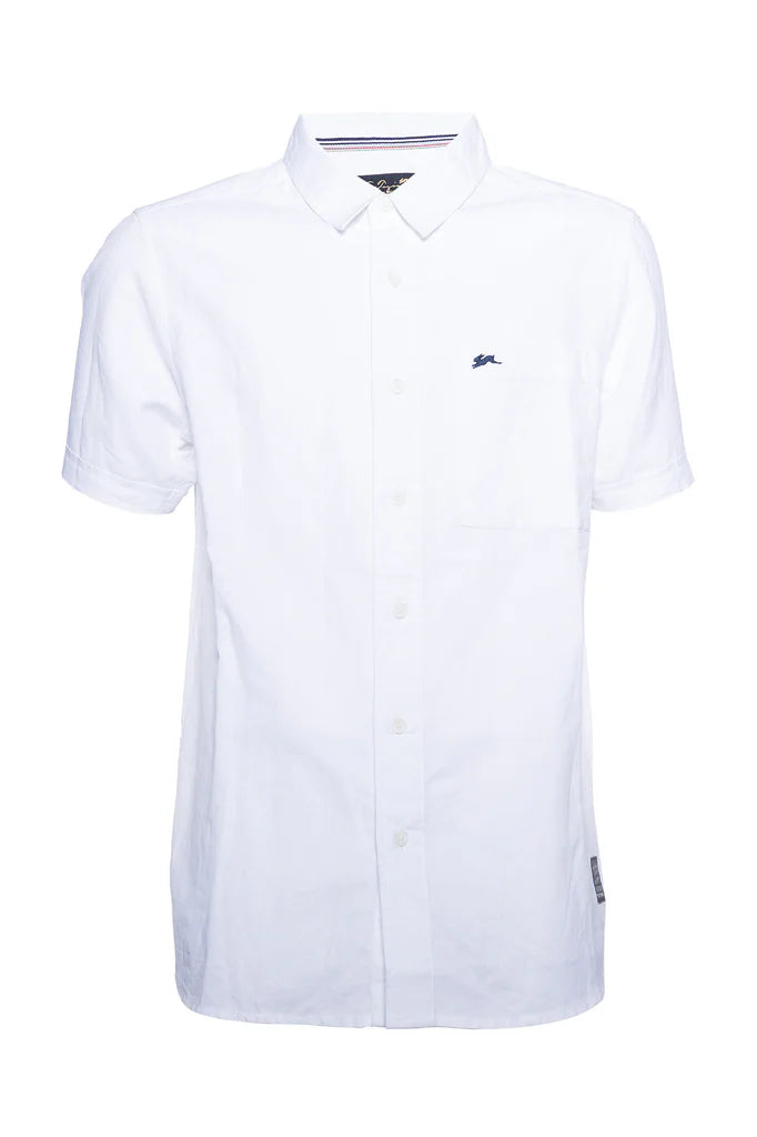 A.Tiziano - Liam | Linen Shirt (White) – Todays Man Store
