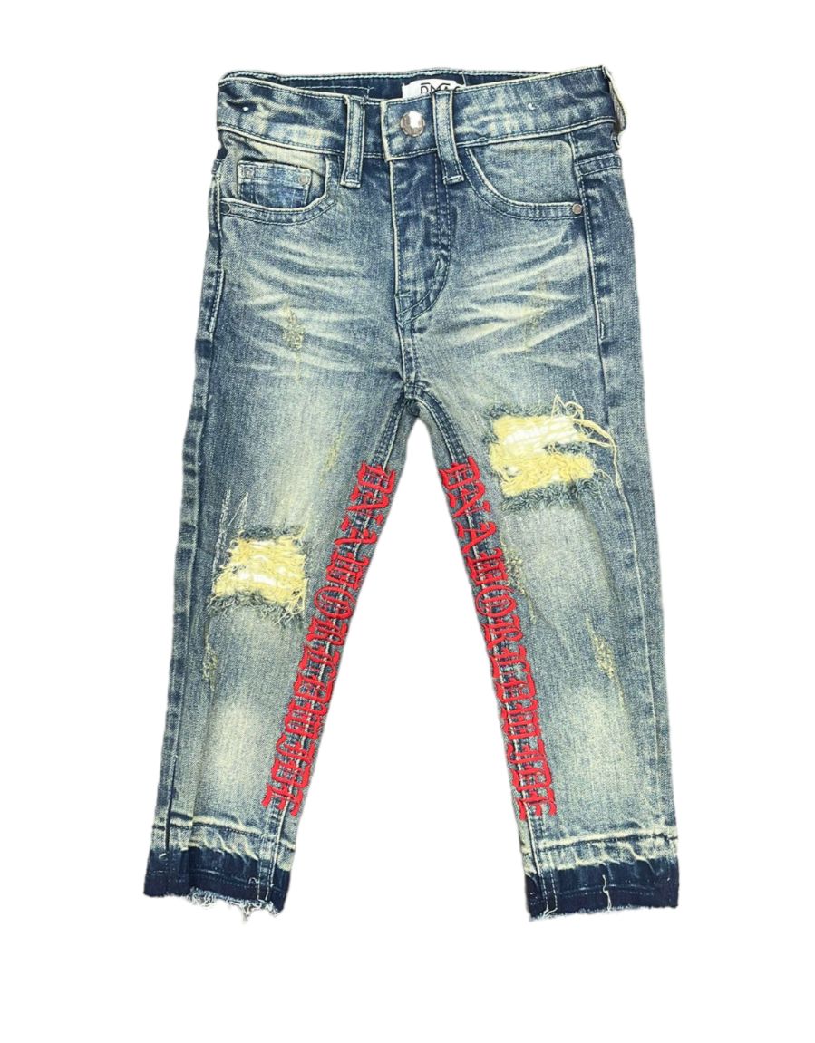 Kids Melt Away Denim Jeans - Blue/Red – Todays Man Store