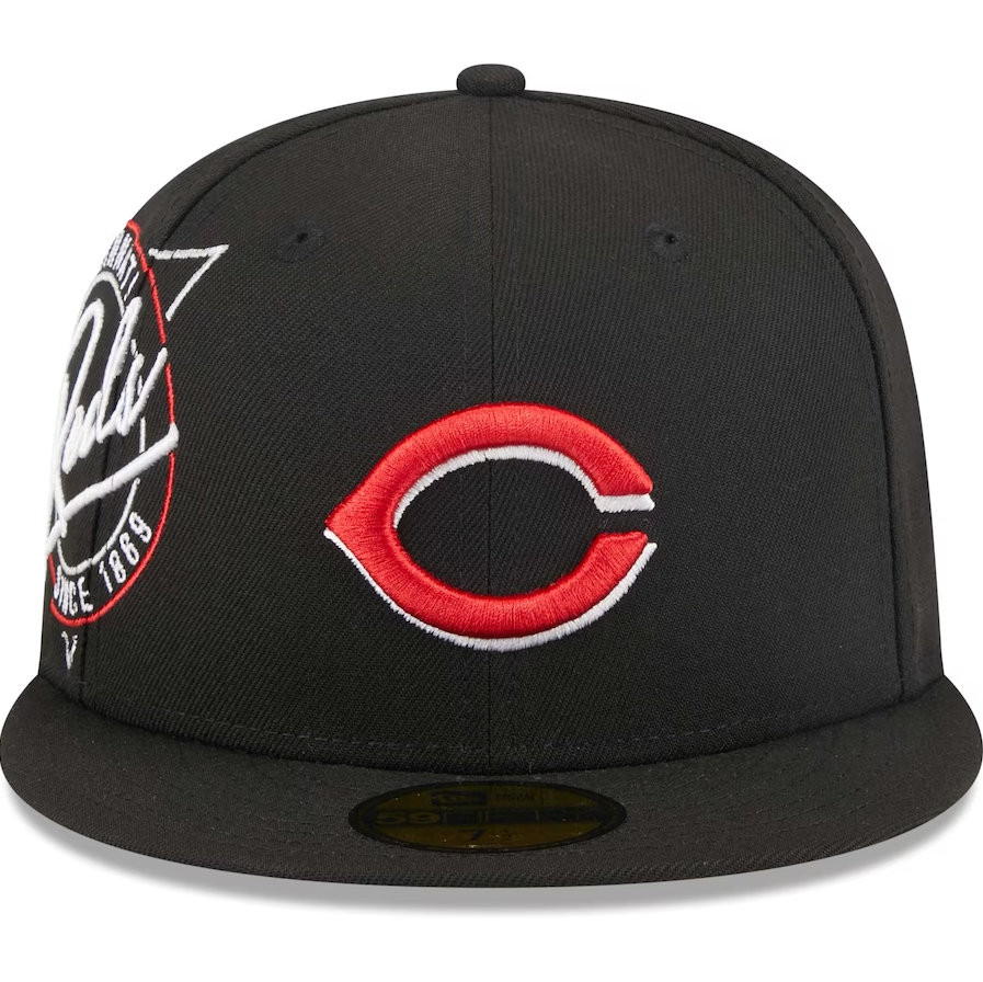 Cincinnati Reds Pro Standard Washed Neon Snapback Hat - Gray