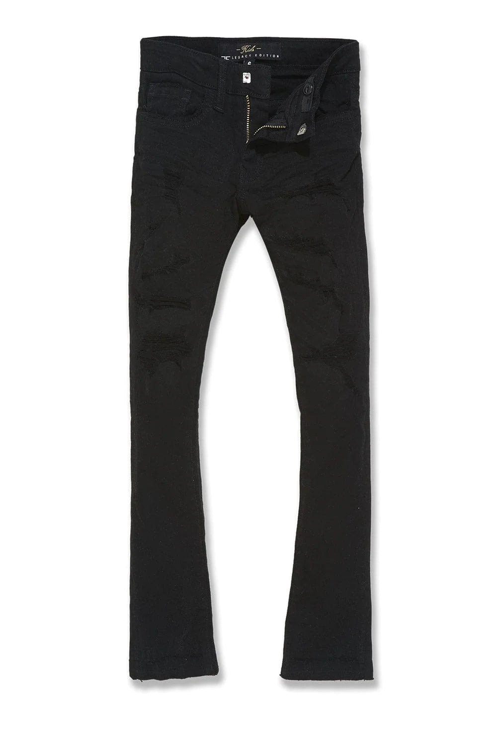 Kids Tribeca Twill Stacked Pants - Black – Todays Man Store