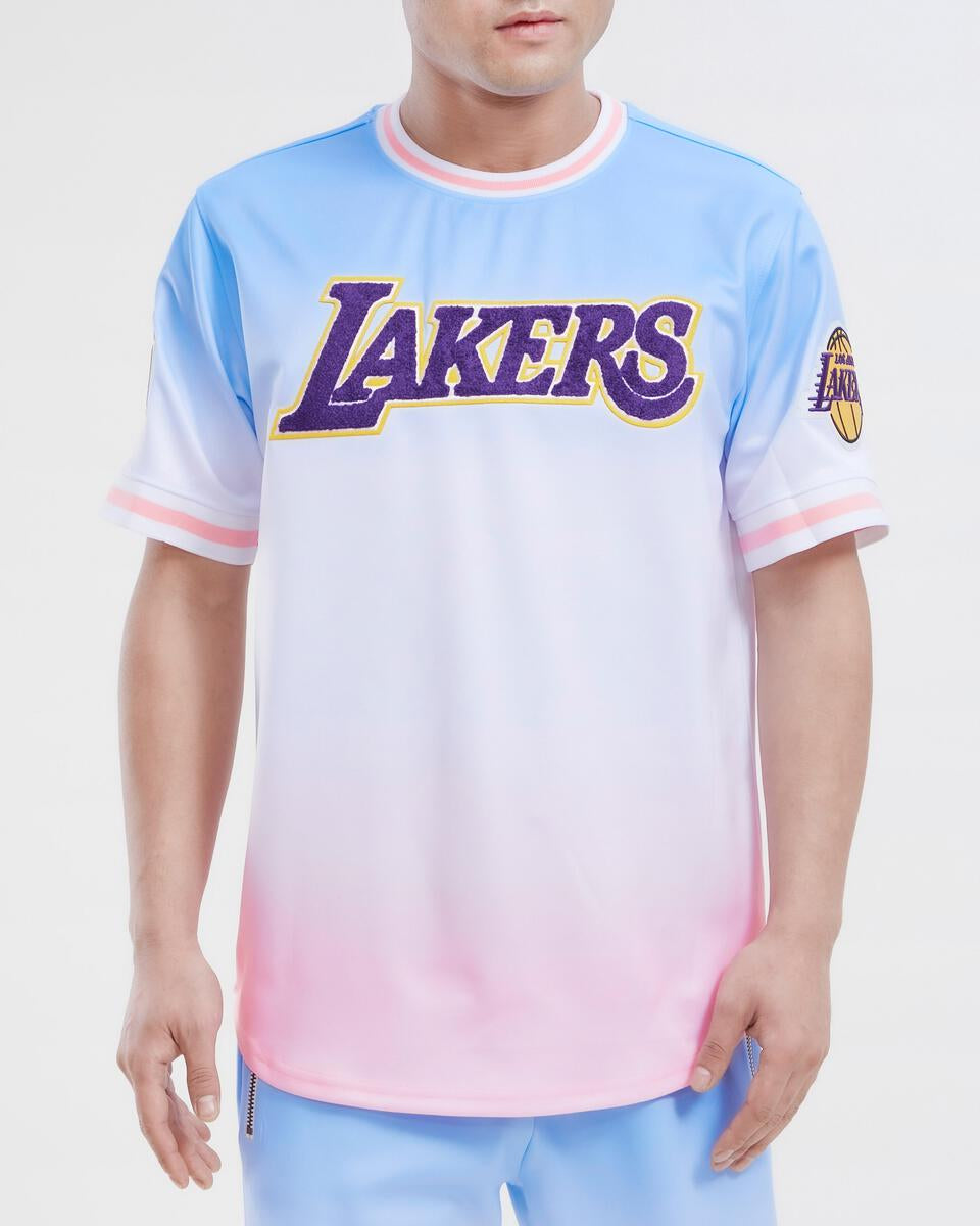 LOS ANGELES LAKERS LOGO PRO TEAM SHORT OMBRE (BLUE/WHITE/PINK