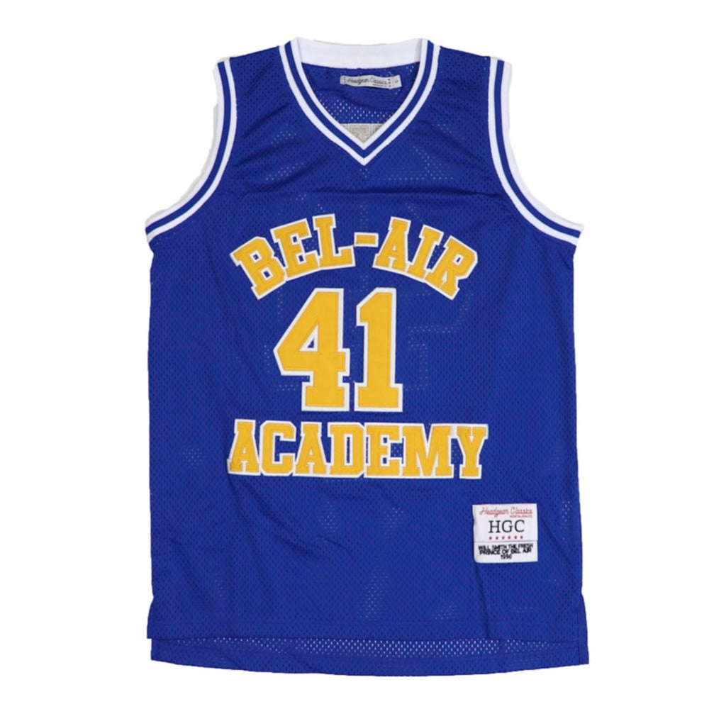Bel-Air Academy Basketball Jersey-Blue