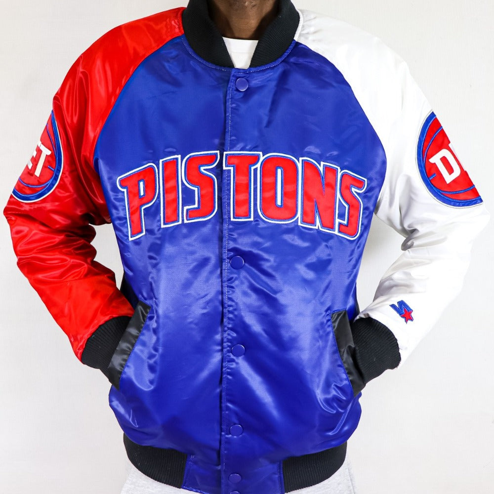 Detroit Pistons Heavyweight Satin Jacket XL