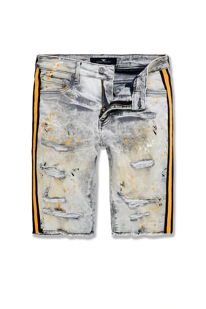 Jordan Craig-Big Men's Time's Up Denim Shorts - Cement Wash - J3175SX