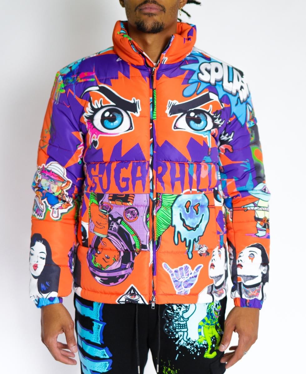 SugarHill-PSYCHO PUFFER JACKET-ORANGE-SH-TBC-04 – Todays Man Store