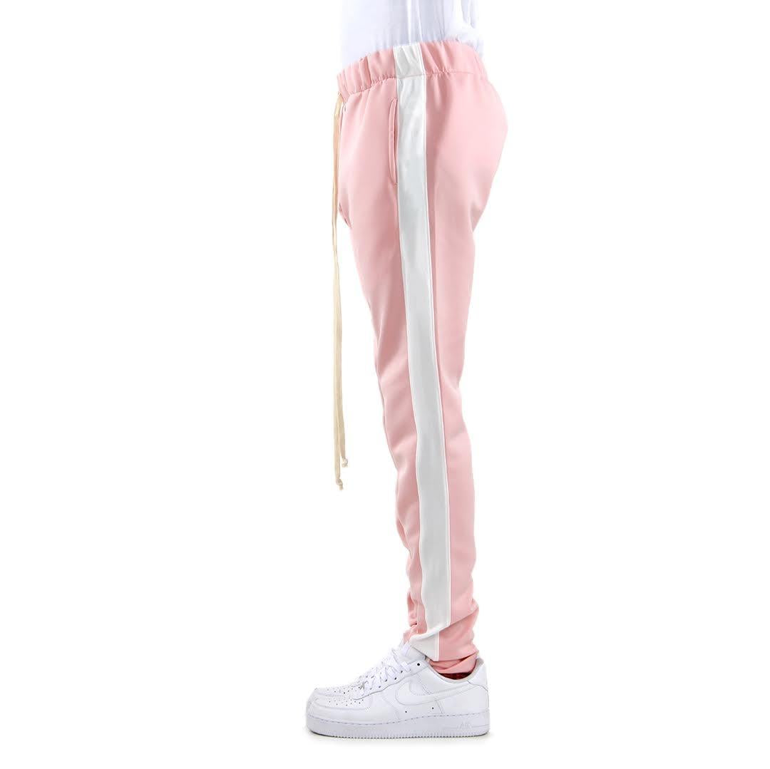 Track Pants In Dust Pink/White