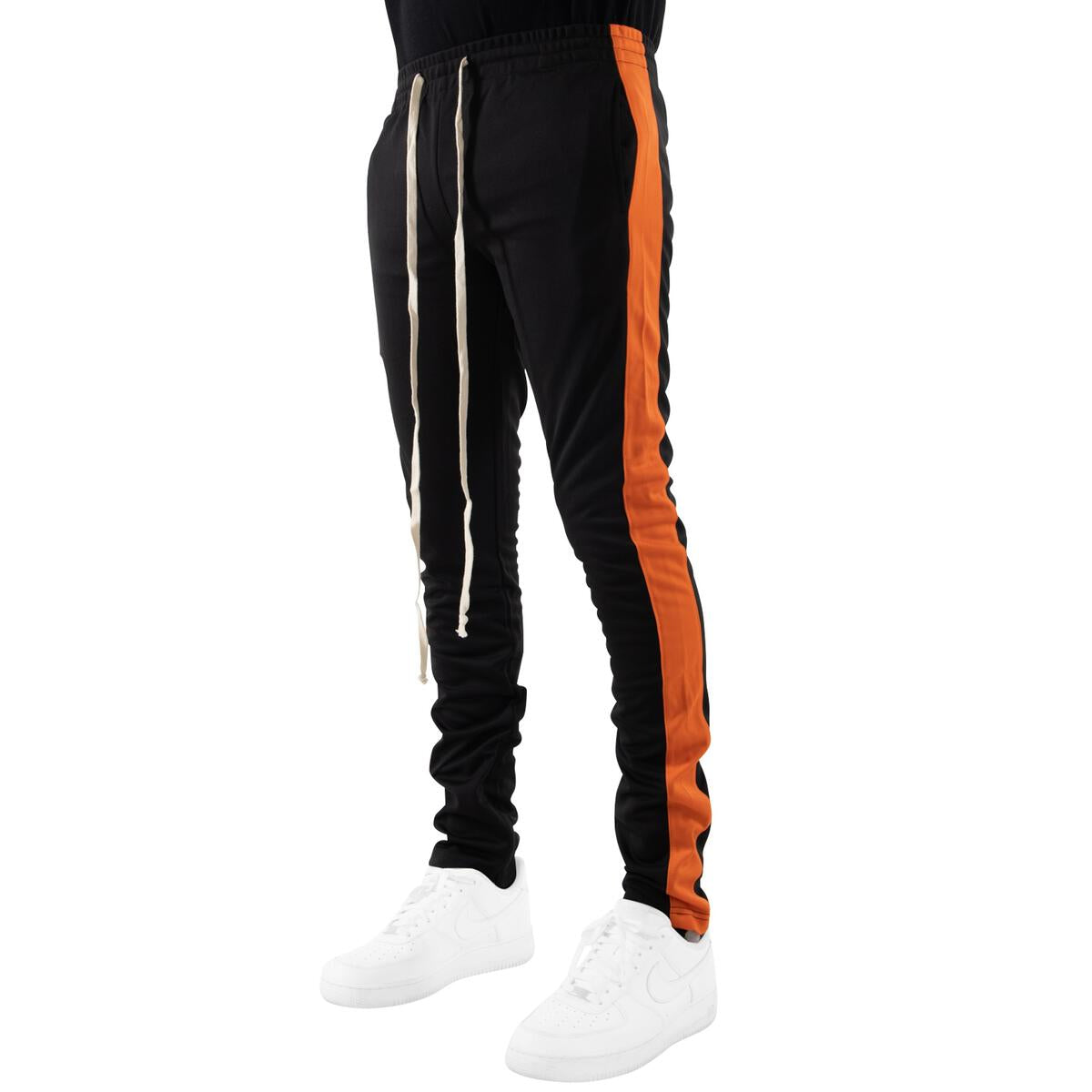 Track Pants In Black/Orange