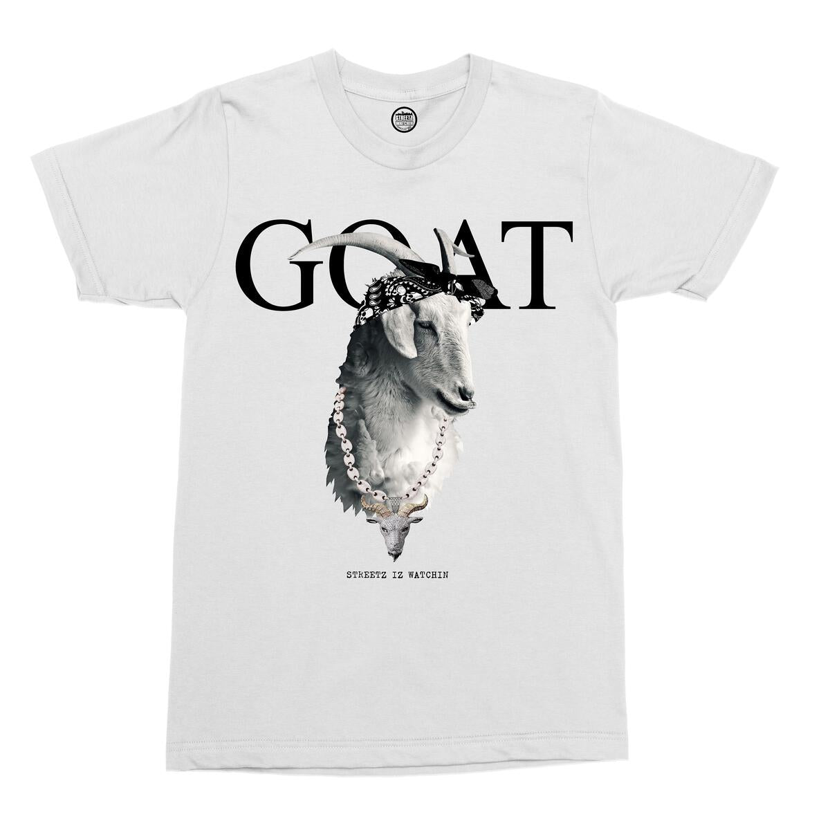 Streetz Iz Watchin - GOAT Tee - White