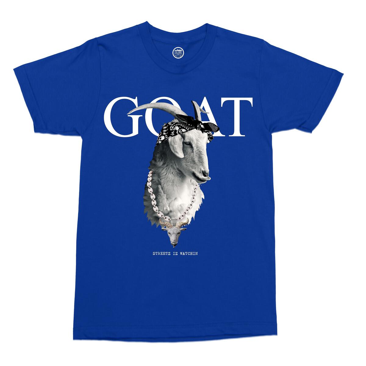 Streetz Iz Watchin - GOAT Tee - Royal Blue