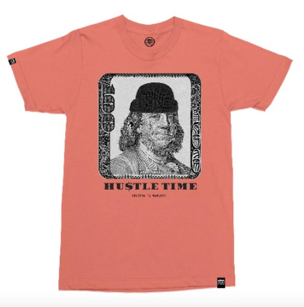 Streetz Iz Watchin - Hustle Time Tee - Salmon