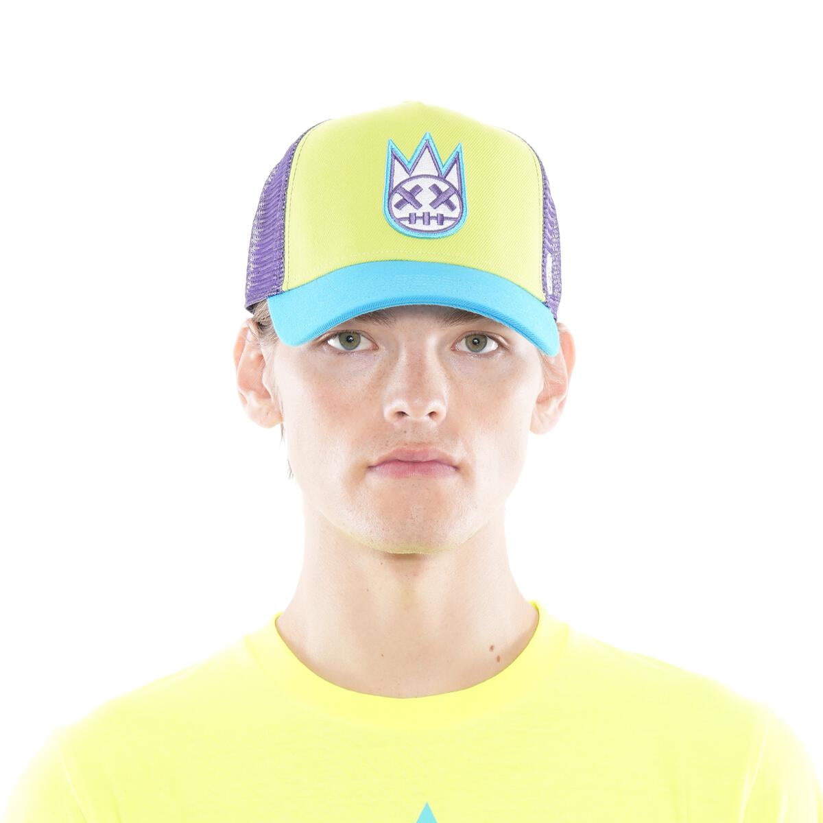 Shimuchan Logo Trucker Hat - Highlighter Yellow