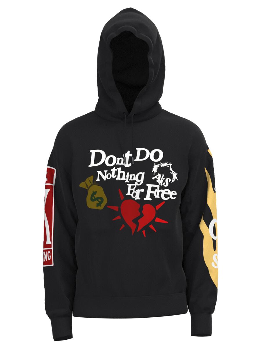 "Don't Do Nothing For Free" Hoodie - Black