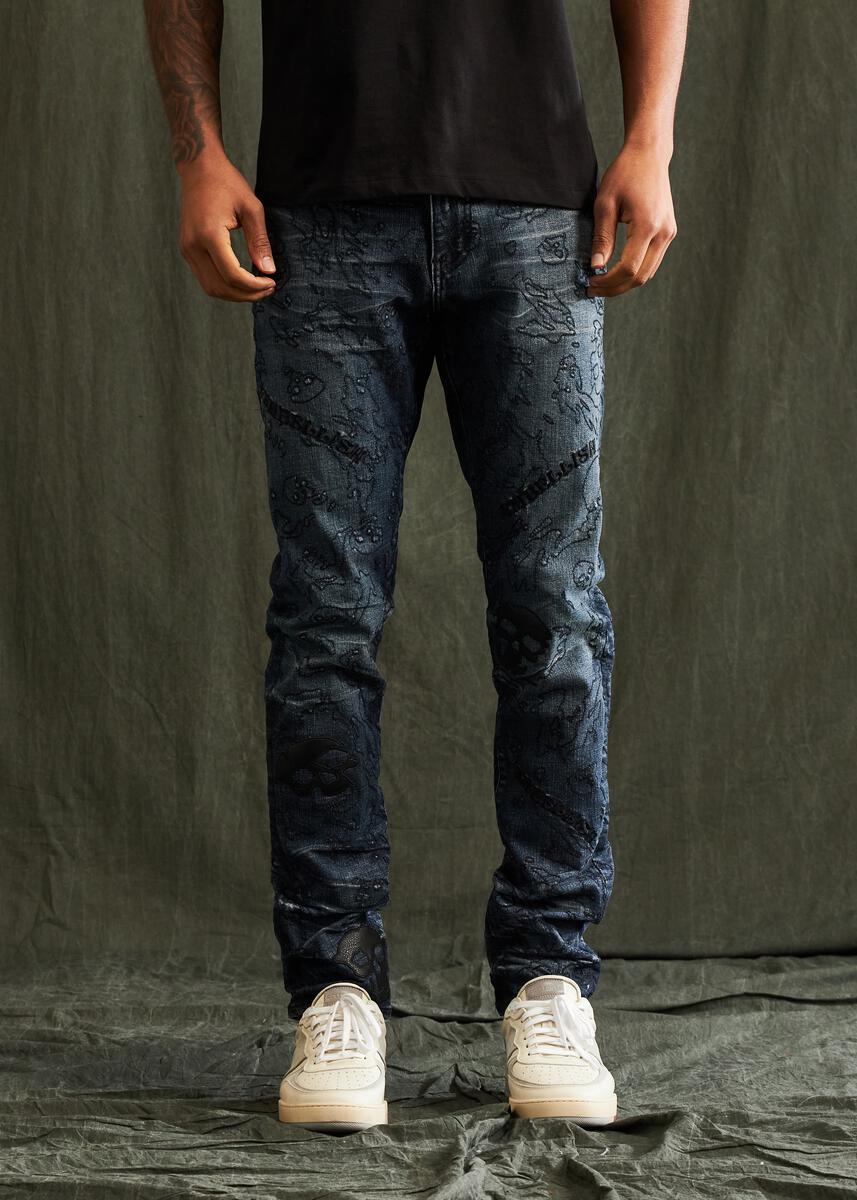 Bazan Denim Jeans- Dark Blue