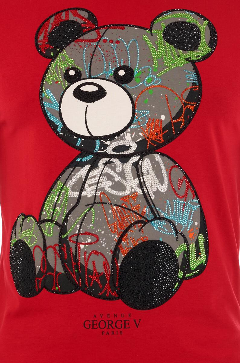 Graffiti Bear Tee - Red (GV2501)