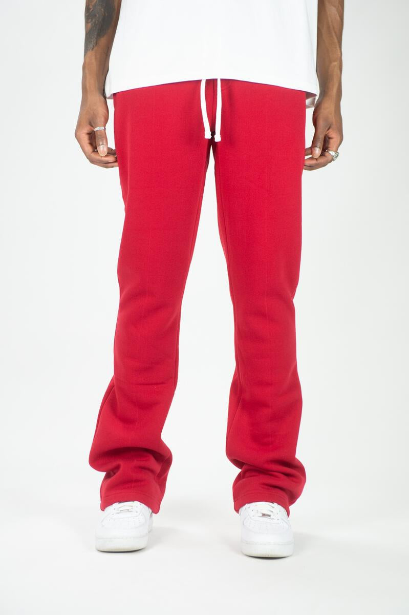 Rebel Minds - Stacked Fleece Jogger - Red