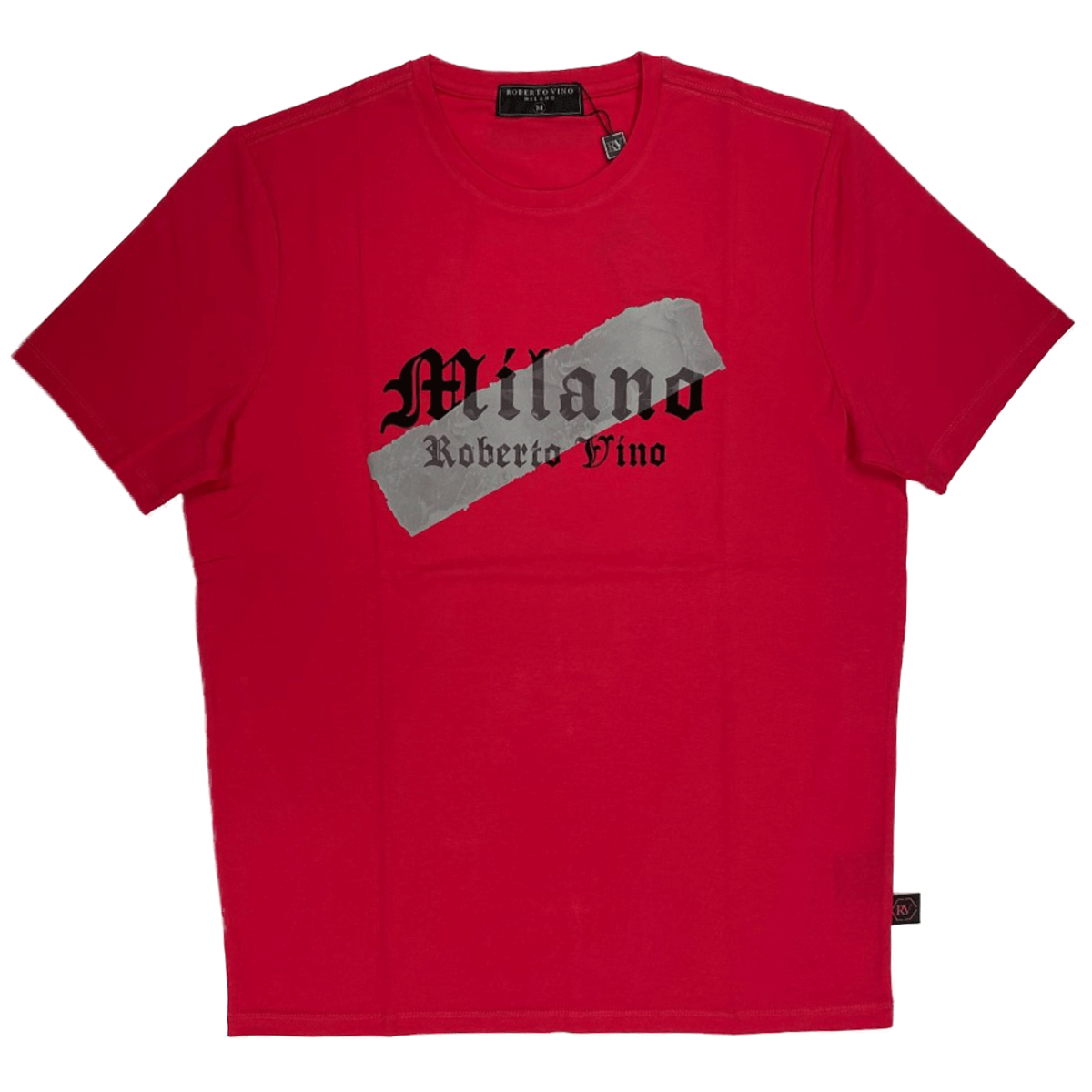 Roberto Vino Milano - Cross Out T-shirt - Dark Pink