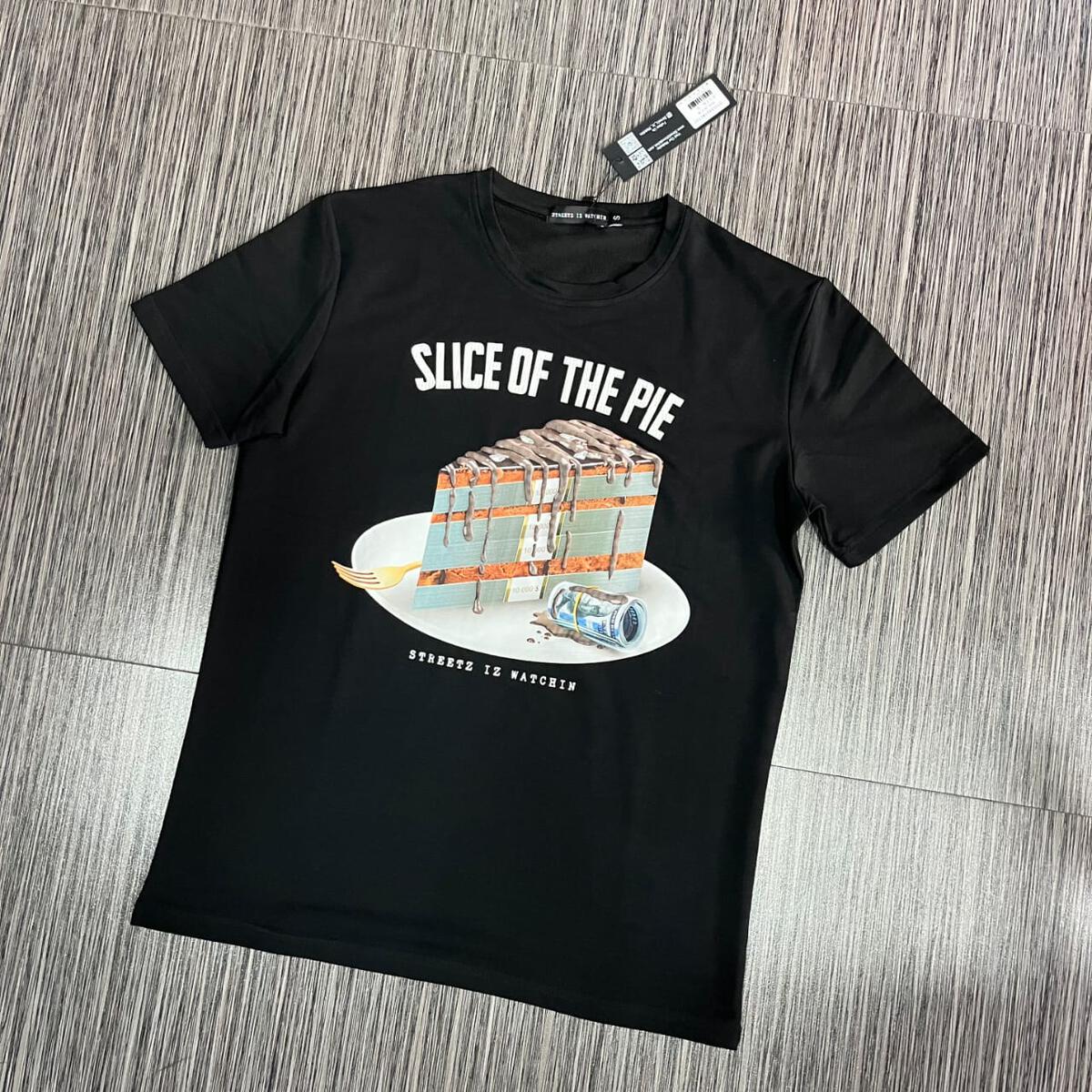 "Slice Of The Pie" T-Shirt - Black