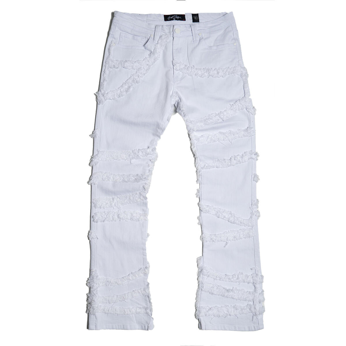 Leon Stacked Jeans - White - F1705