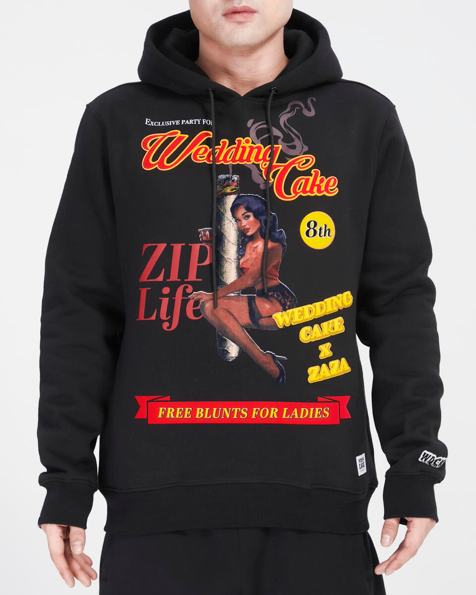 Zip Life Hoodie - Black