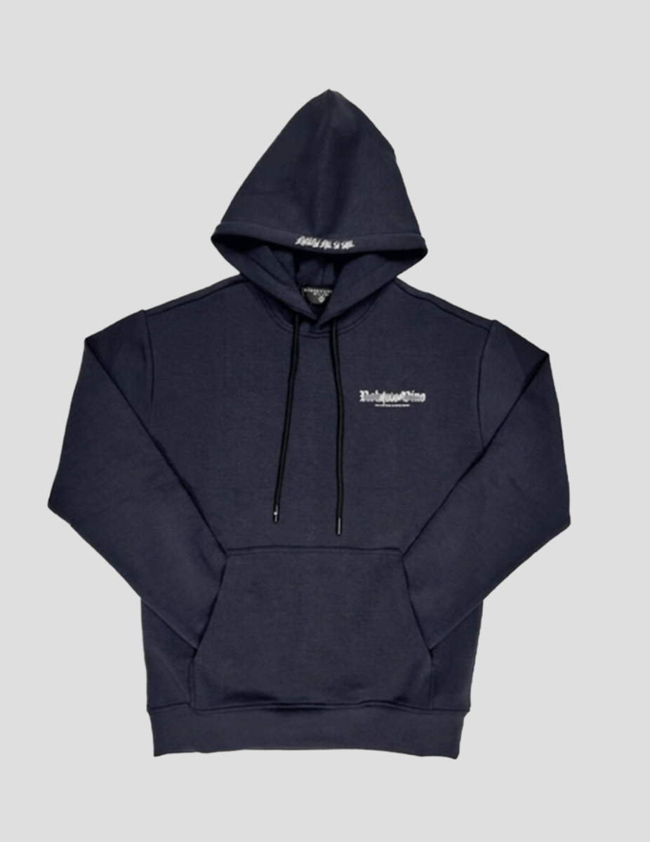 Roberto Vino Hoodie - Navy/Grey