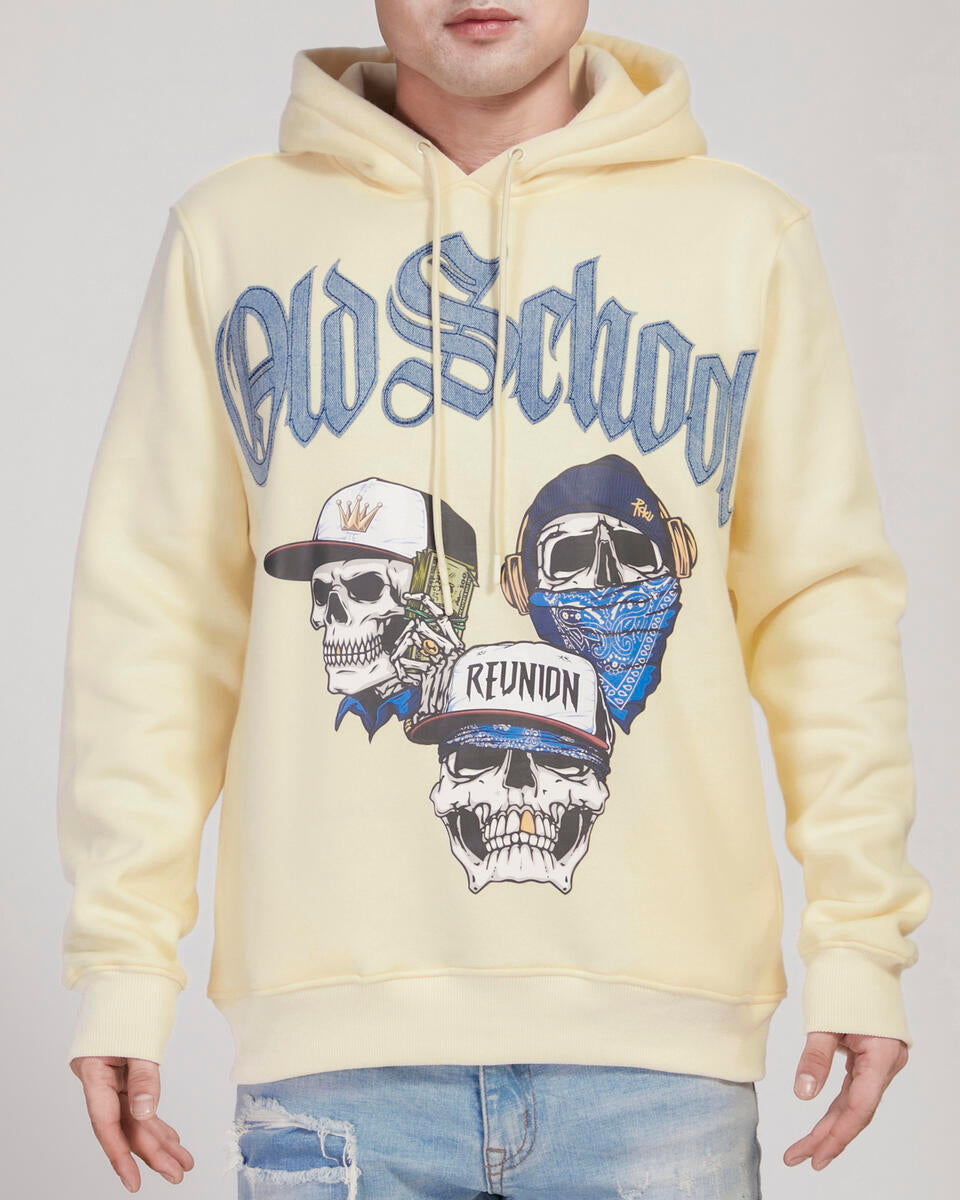 Old School Reunion Hoodie - Eggshell