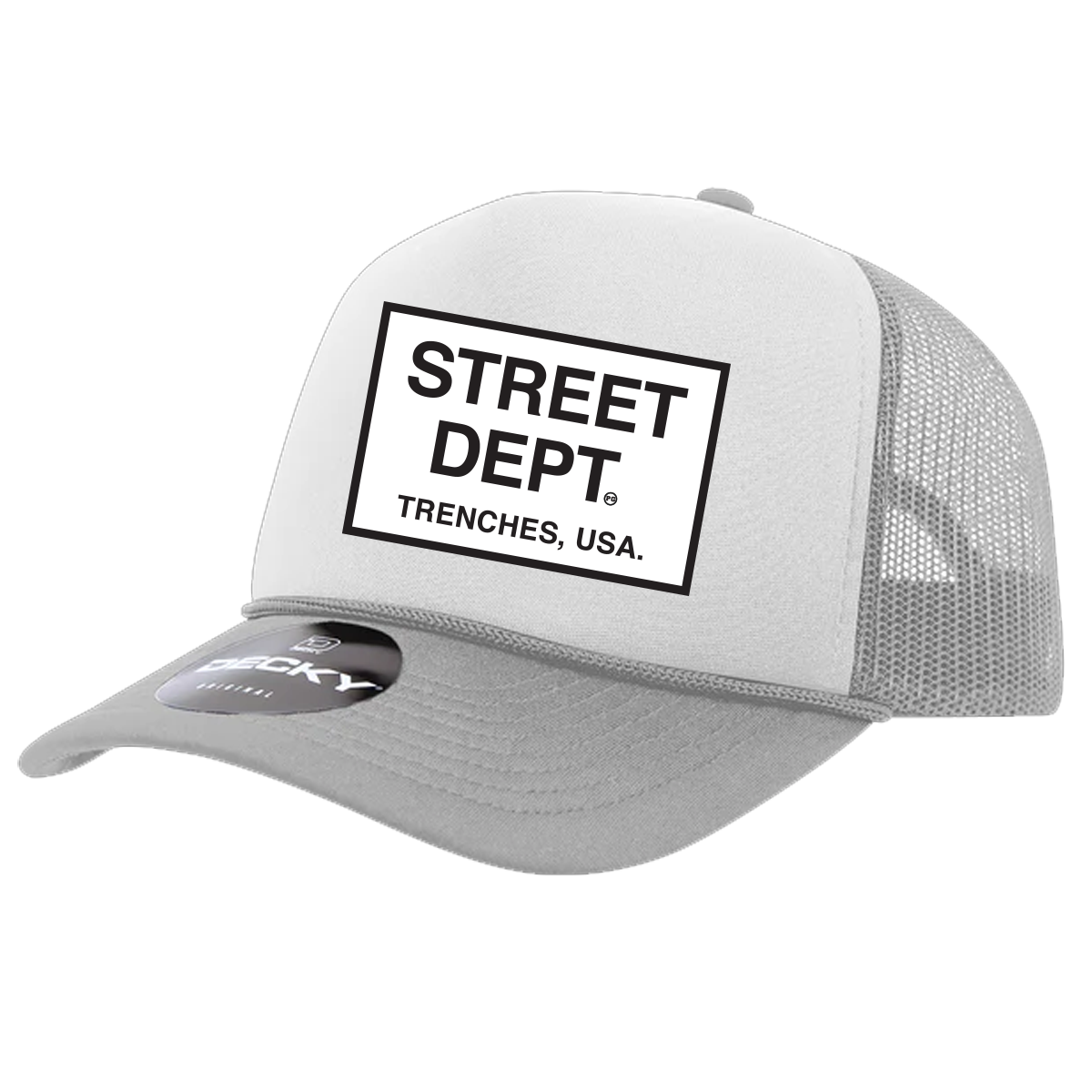 Street Dept Trucker Hat - White/Gray
