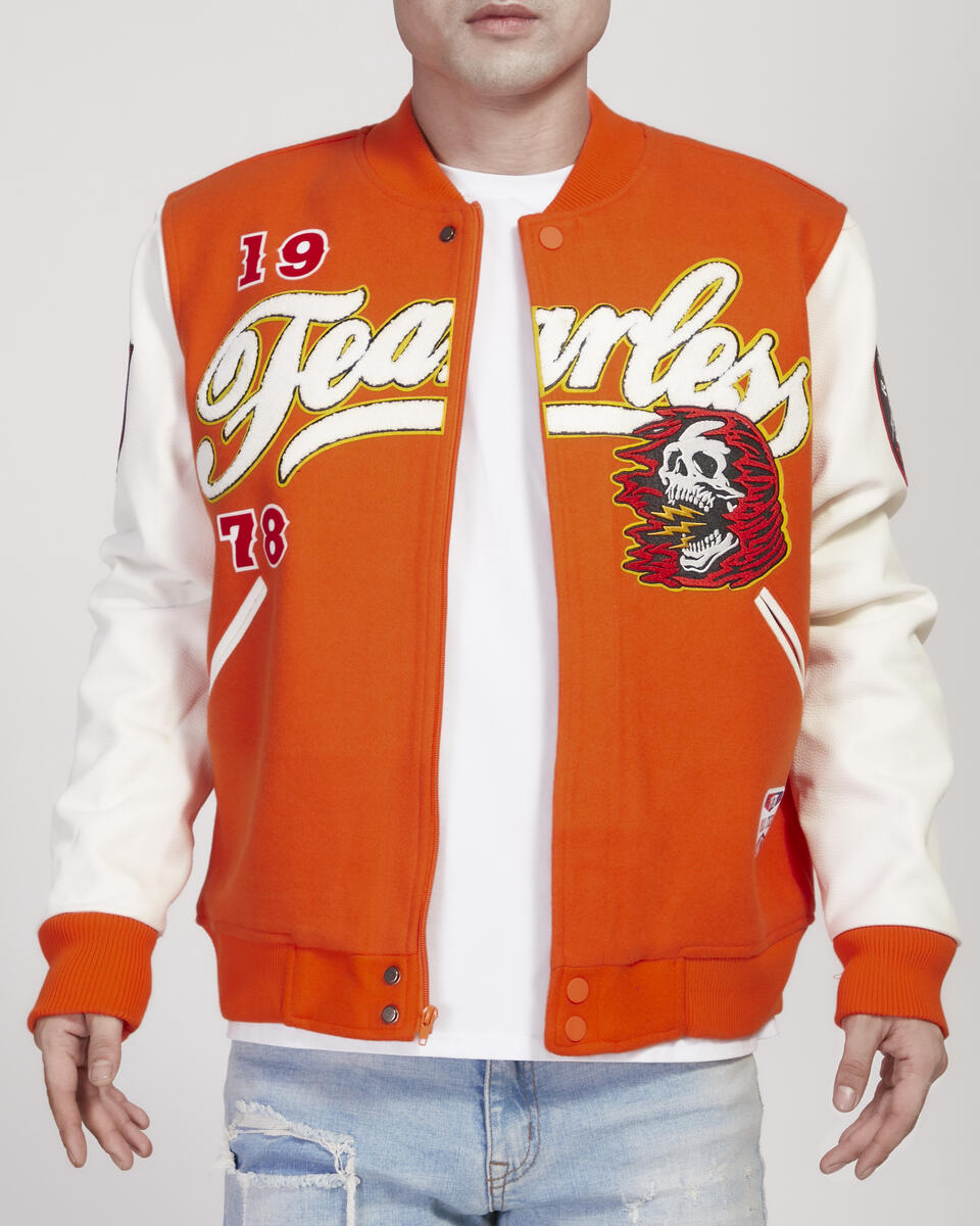 Fearless Varsity Jacket - Orange
