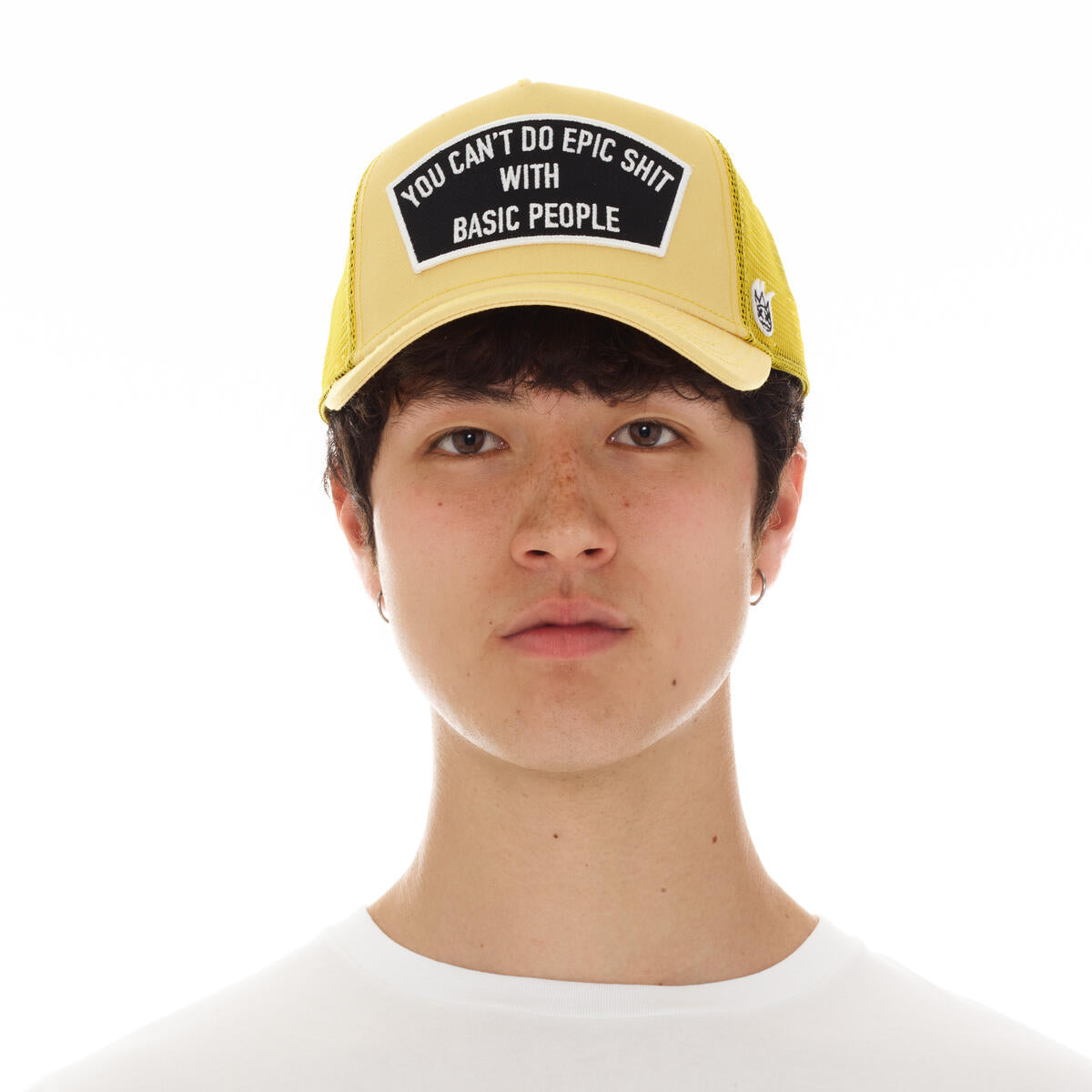 "Can't Do Epic Sh*t" Trucker Hat - Vintage Yellow