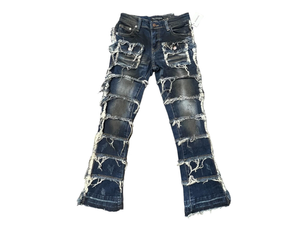 "PHOENIX 2.0" Denim Stacked Jeans - Dark Vintage Wash