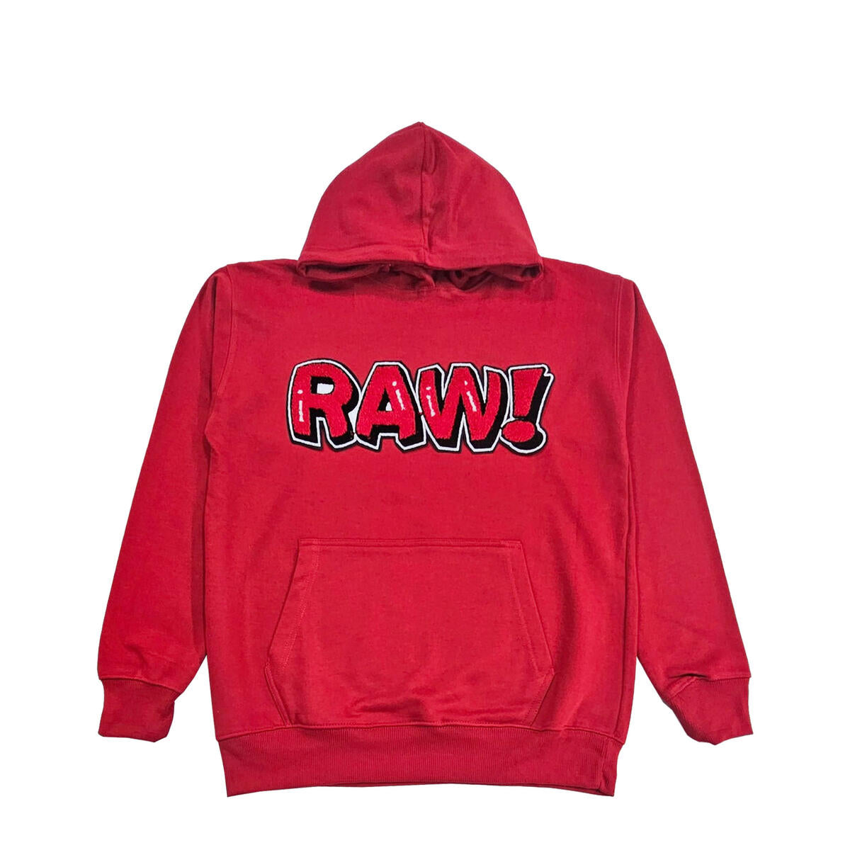 Raw Bubble Hoodie - Red