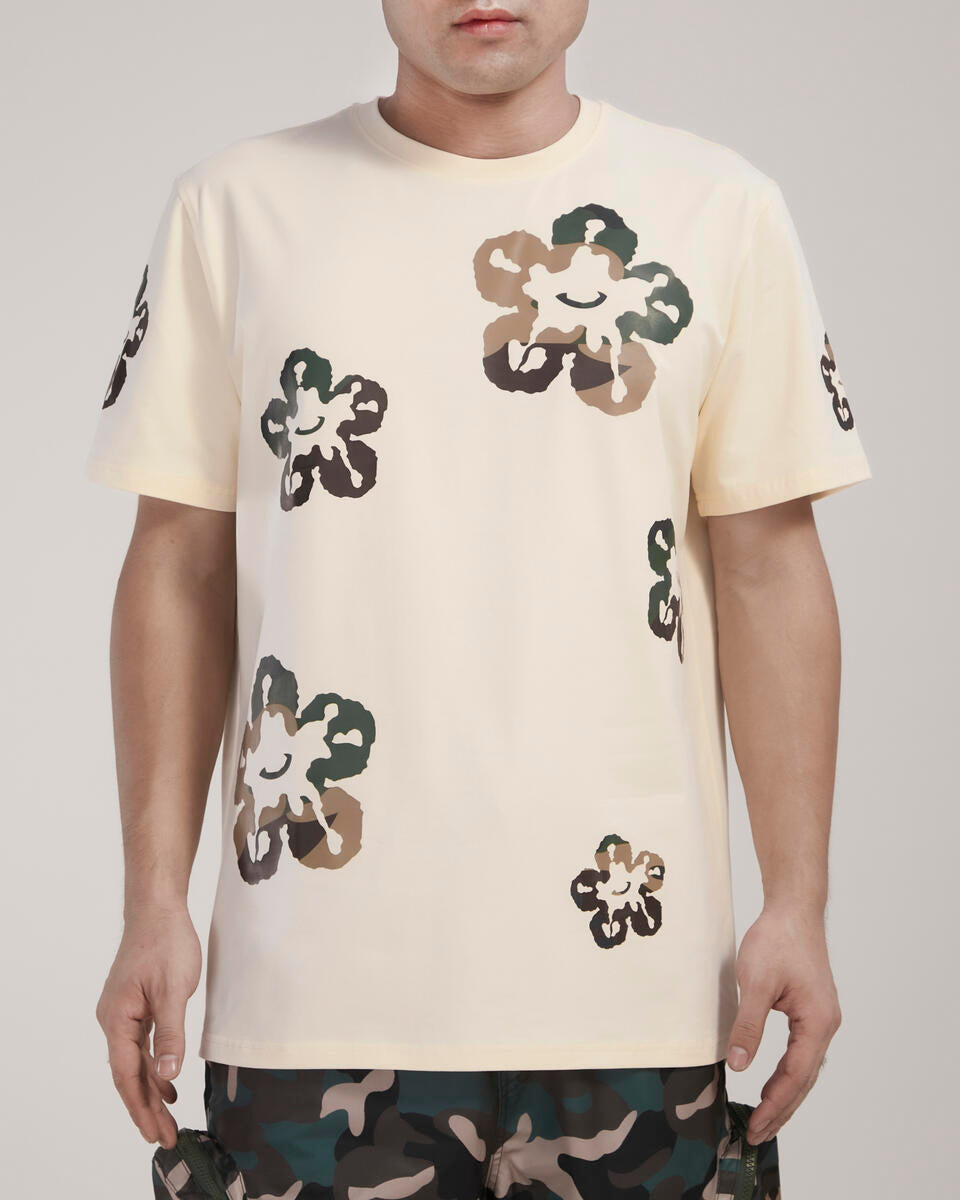 Woodland Camo Tear Drip Tee - Eggshell (RK1481260)