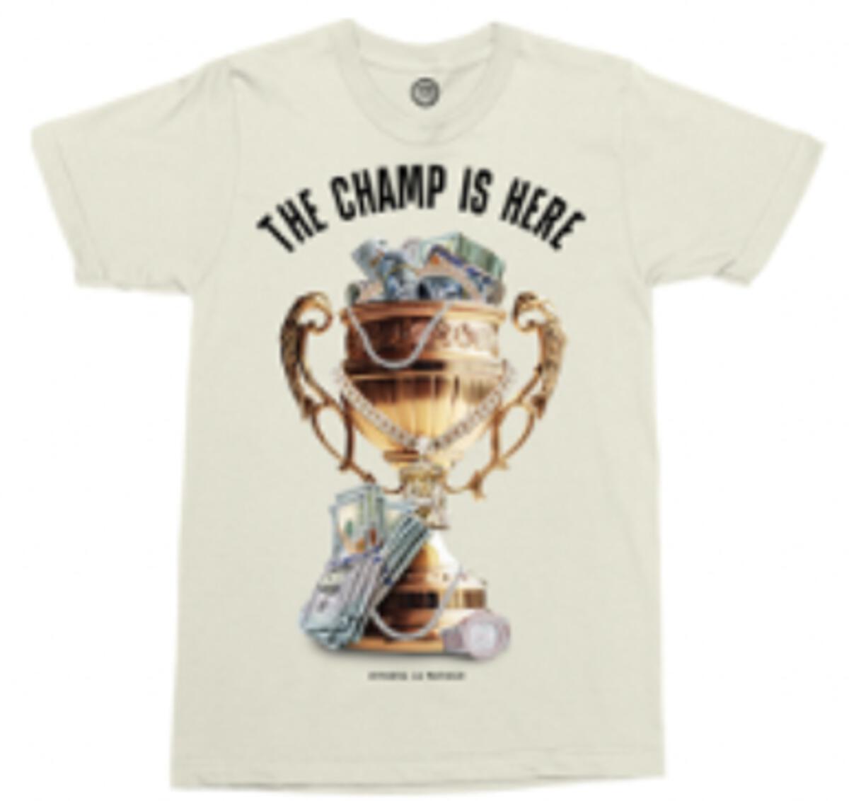 The Champ Is Here T-Shirt - Cream