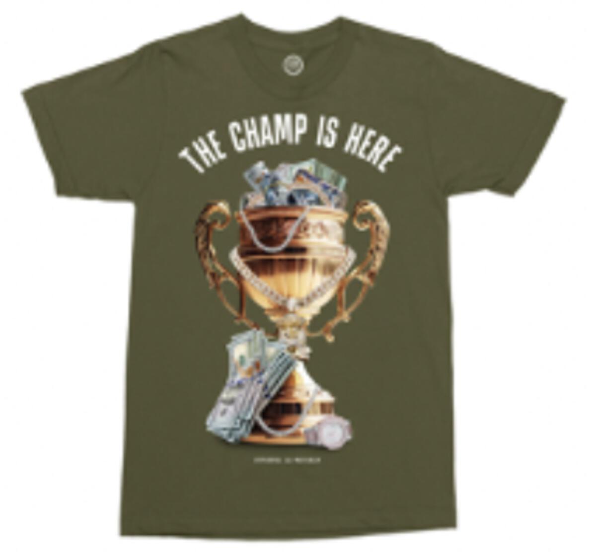 The Champ Is Here T-Shirt - Olive