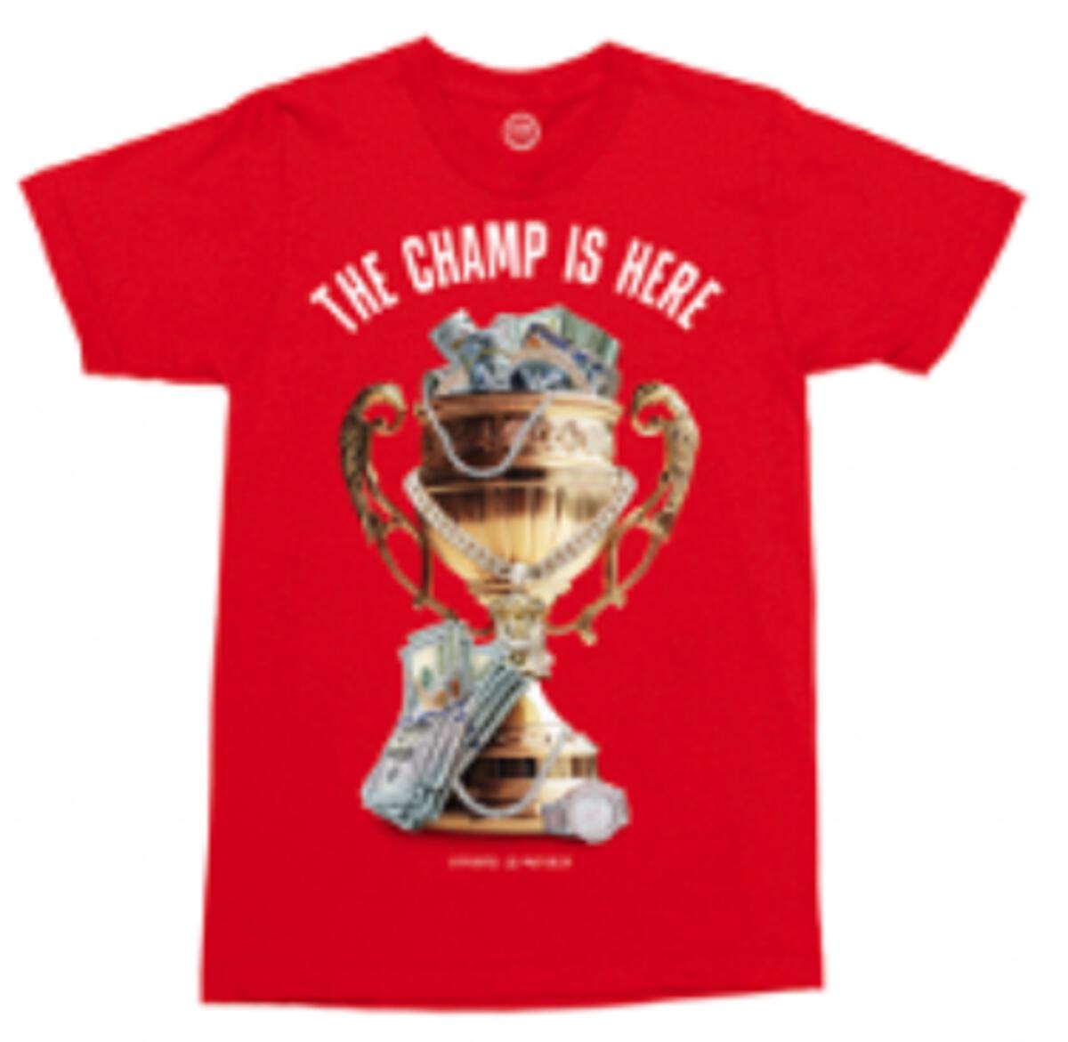 The Champ Is Here T-Shirt - Red