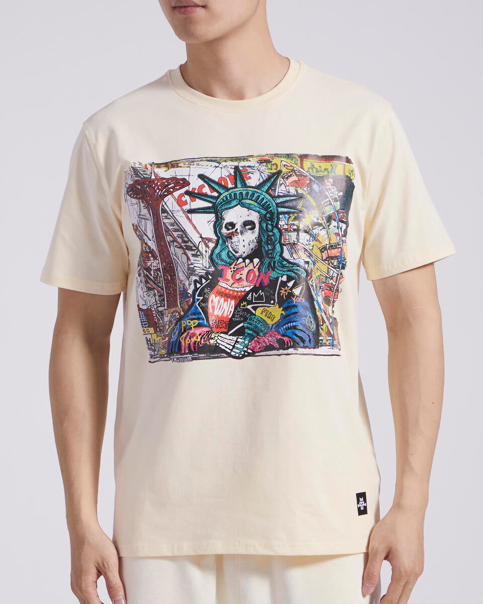 Dead Liberty Tee - Eggshell
