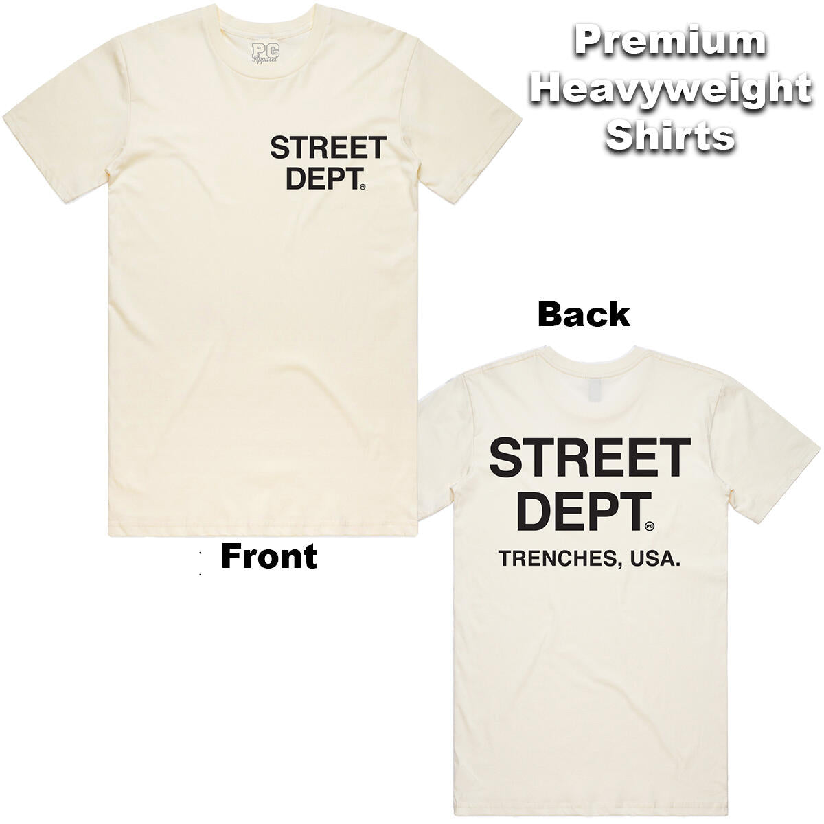 Street Dept T-Shirt - Cream