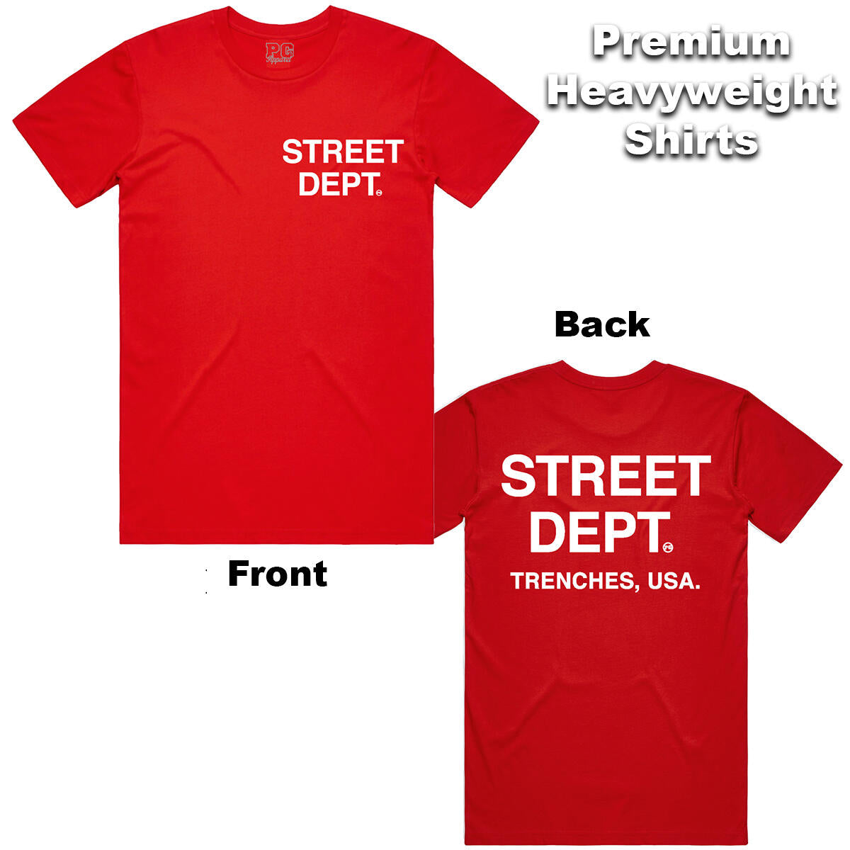 Street Dept T-Shirt - Red/White