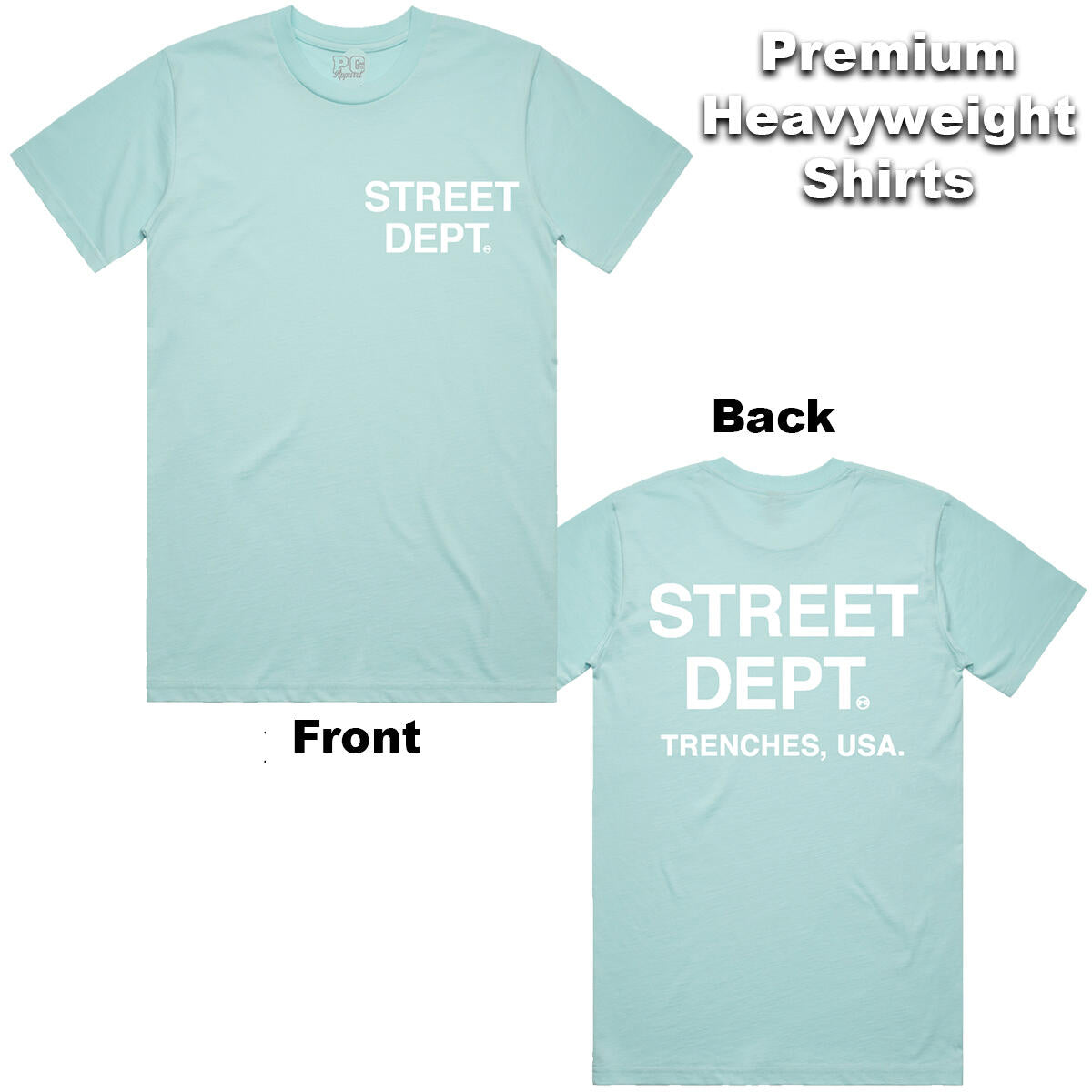 Street Dept. T-Shirt - Aqua Teal