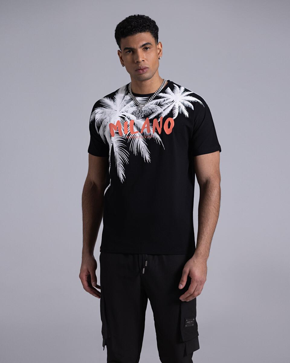 Palm Tree T-shirt - Black