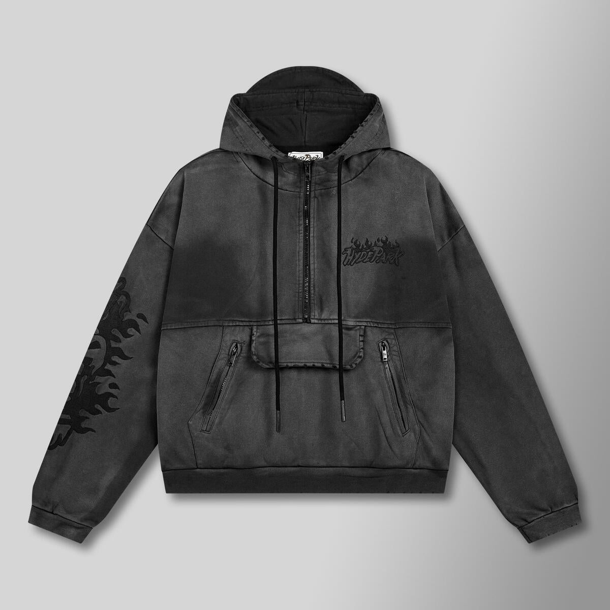 Hyde Park Vintage - Hoodie - Black on Black