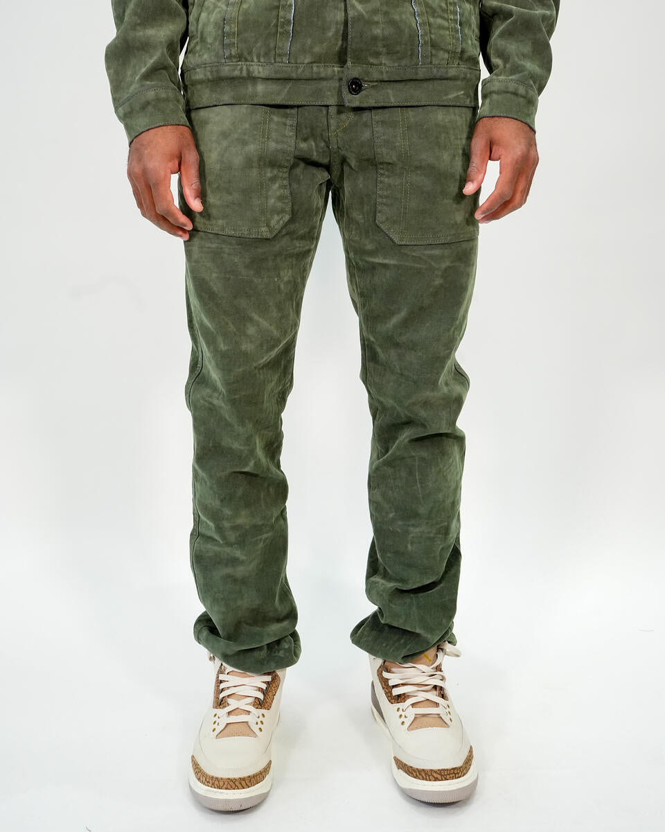 Rare Element - Green Velvet Pants - RE-WB-258