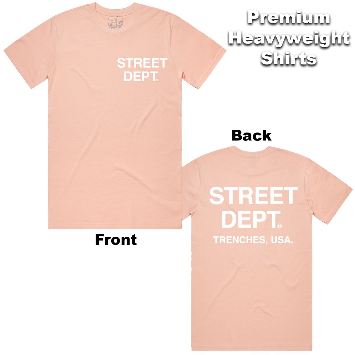 Street Dept. T-Shirt - Pale Pink