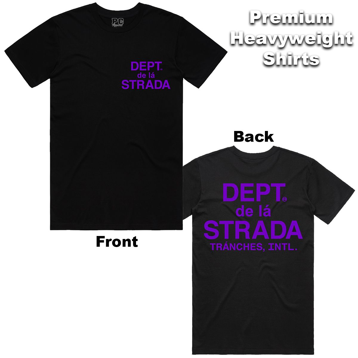 Strada INTL. T-Shirt - Black/Purple