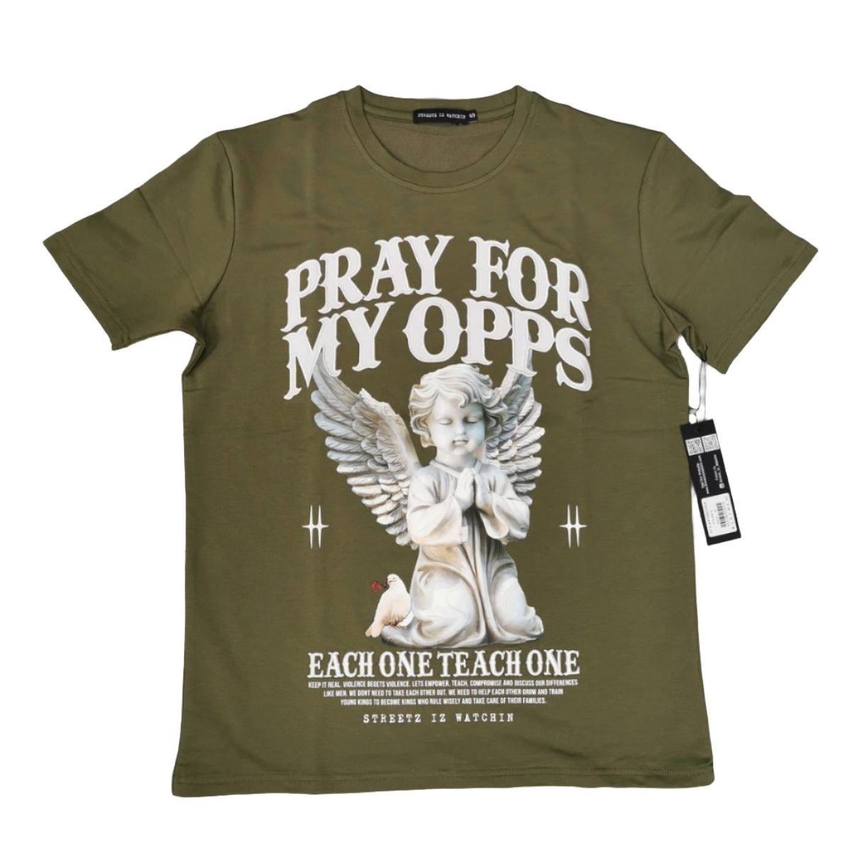 Pray For My Opps T-Shirt - Olive