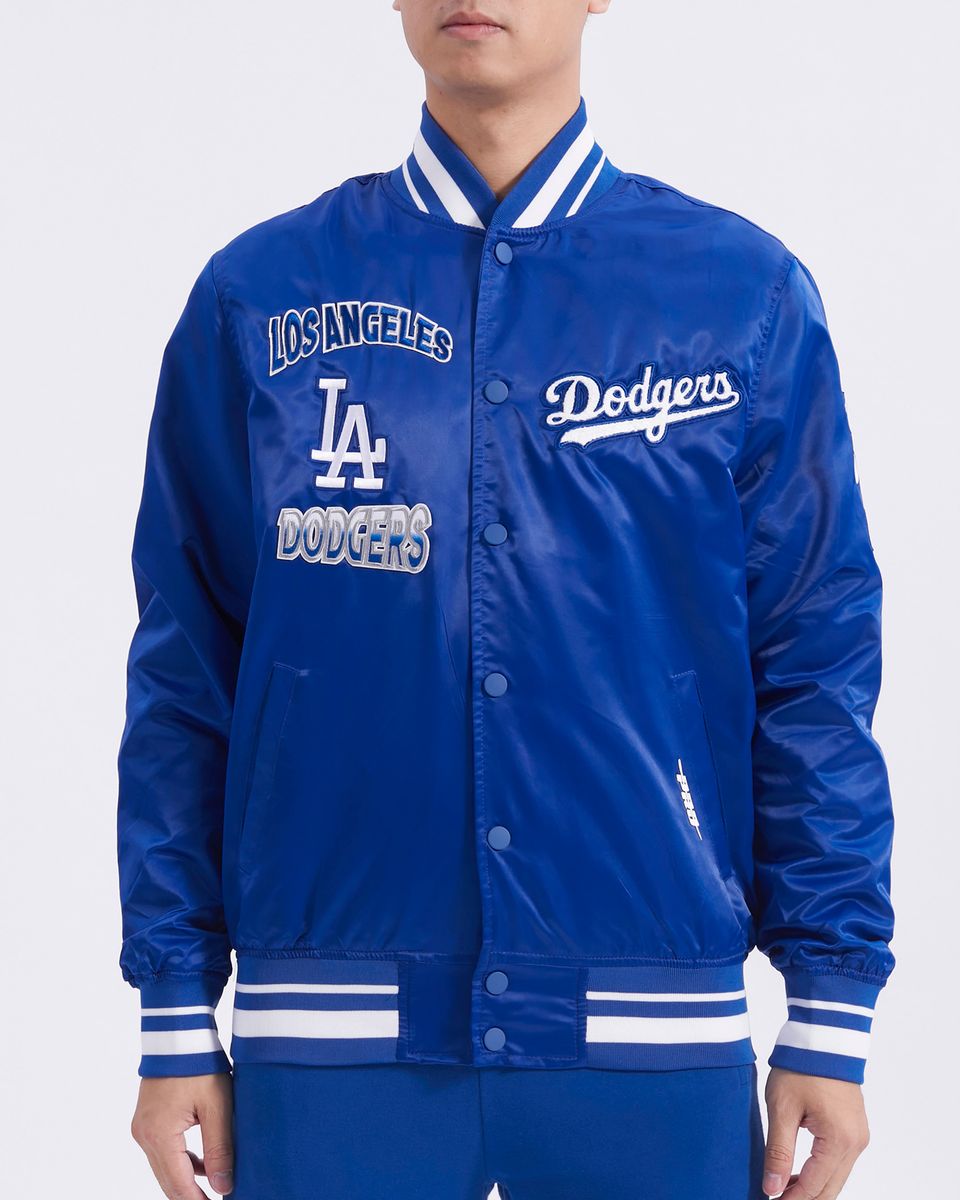 Pro - Los Angeles Dodgers Turn It Up Rib Satin Jacket - Dodger Blue